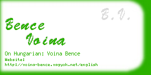 bence voina business card